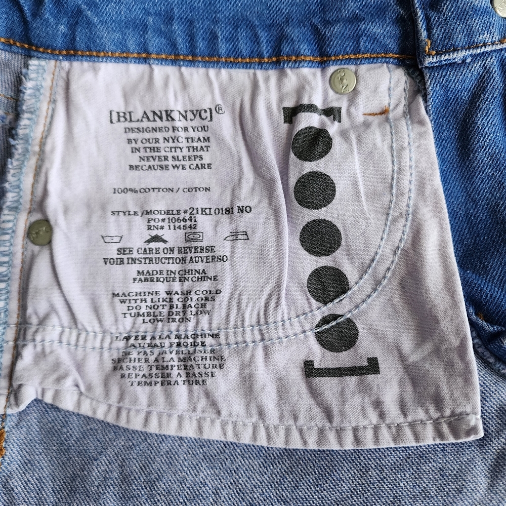 BLANKNYC High wasted,never worn mini skirt. Intense sky blue. 100% soft cotton. - Picture 9 of 10